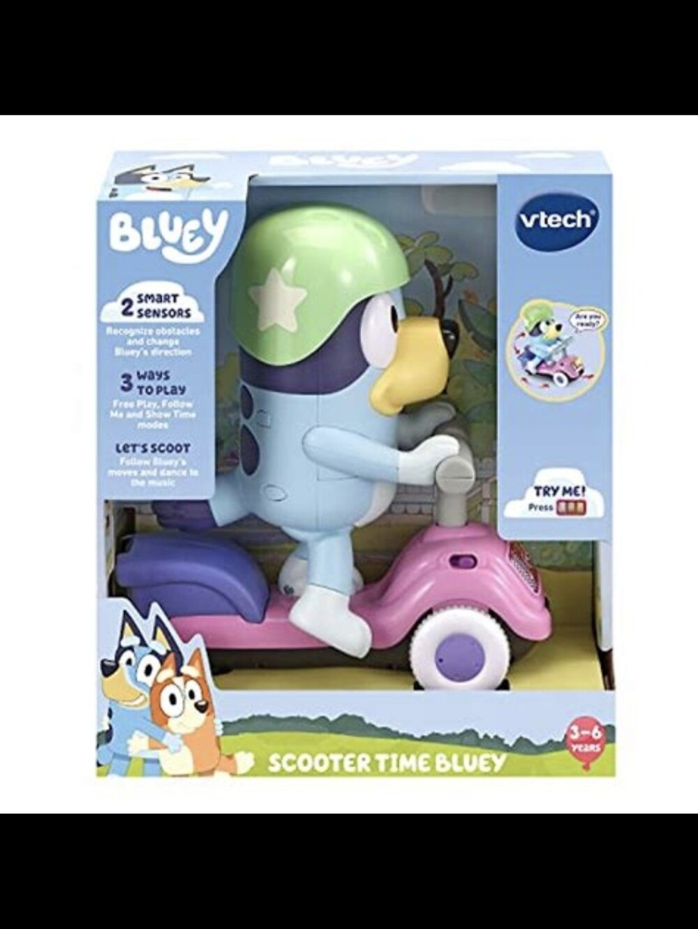 VTech Bluey Scooter Time Bluey Interactive Toy | NEW in Retail Packaging